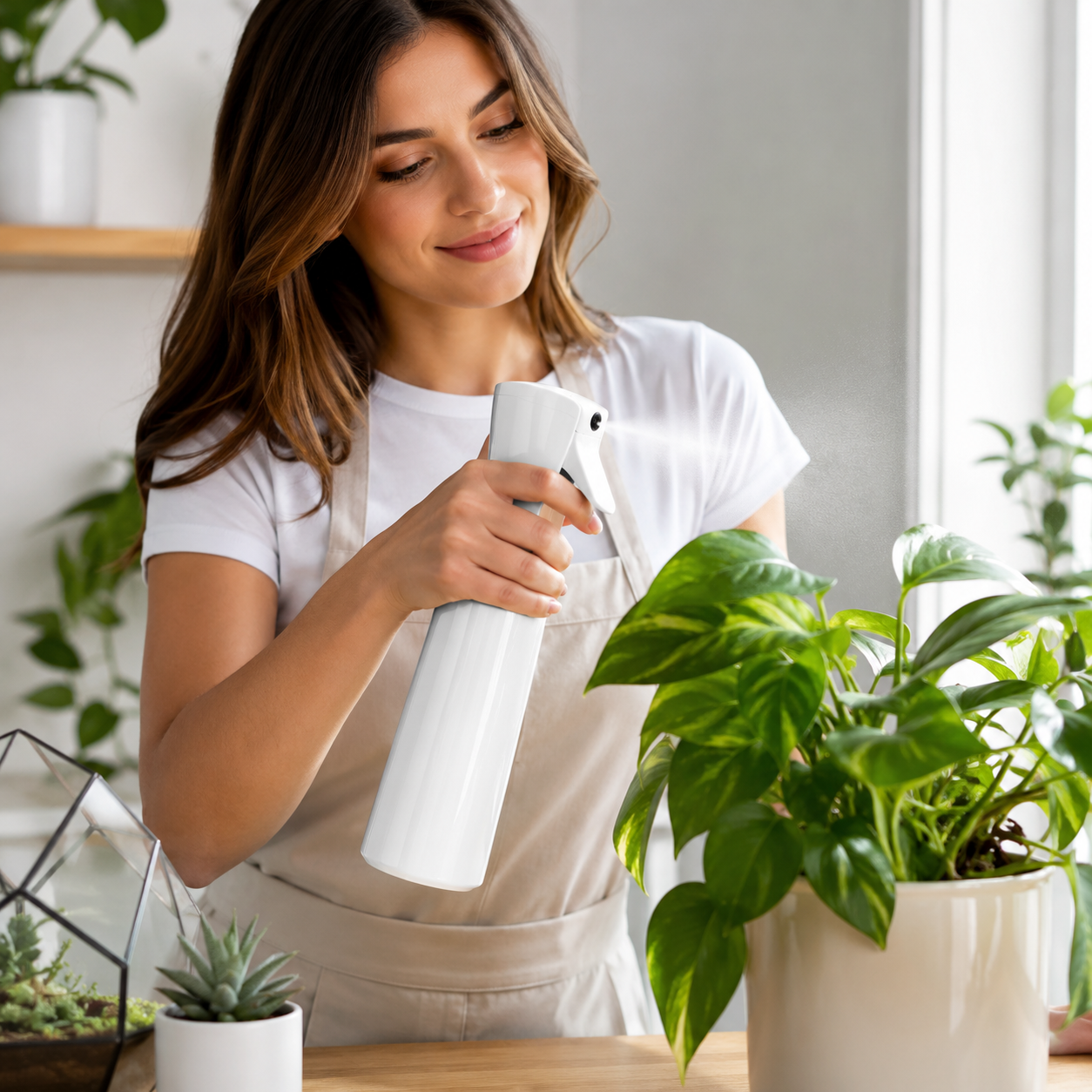 Refillable Trigger Spray Bottle for Plants, Hair & Cleaning