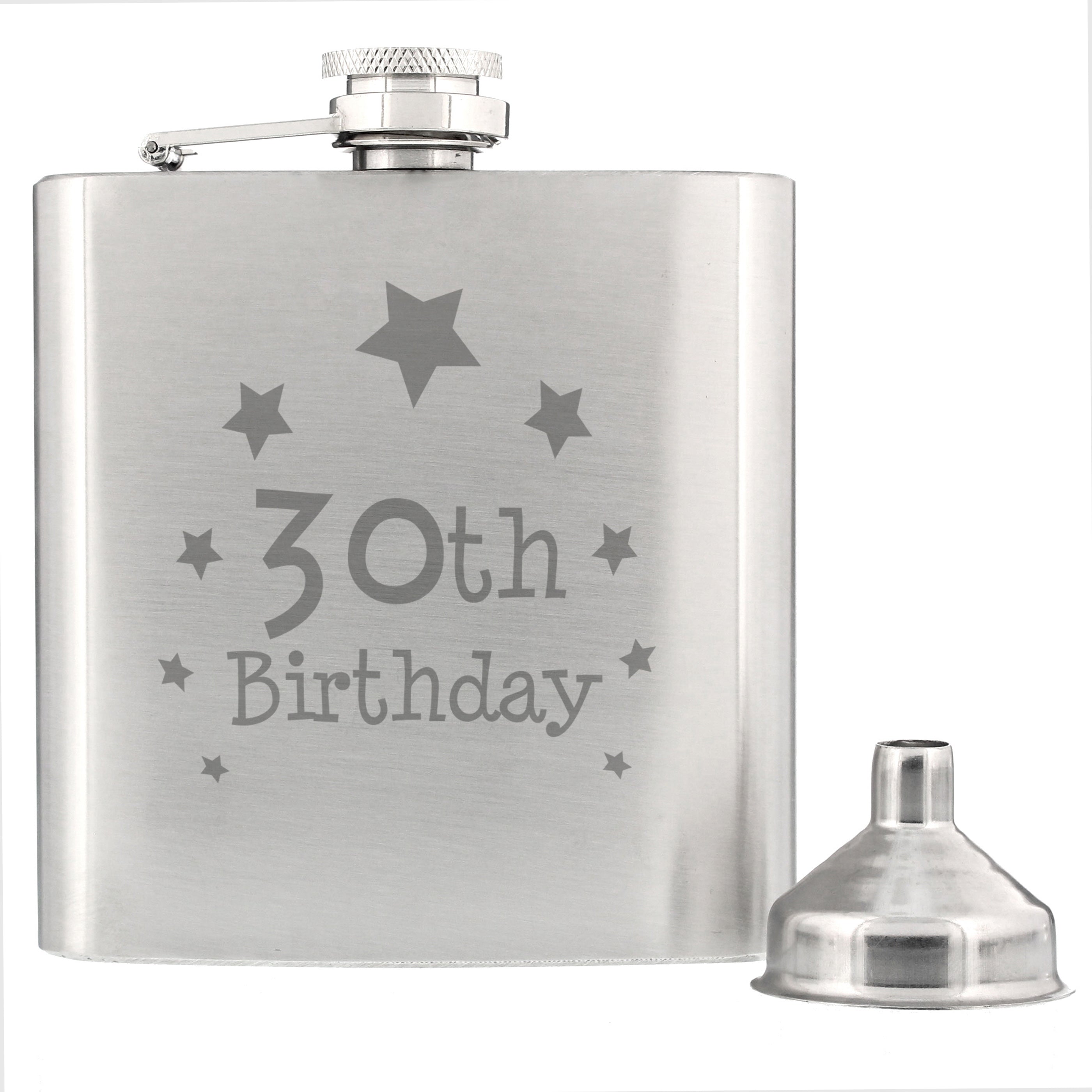 30th Birthday Hip Flask