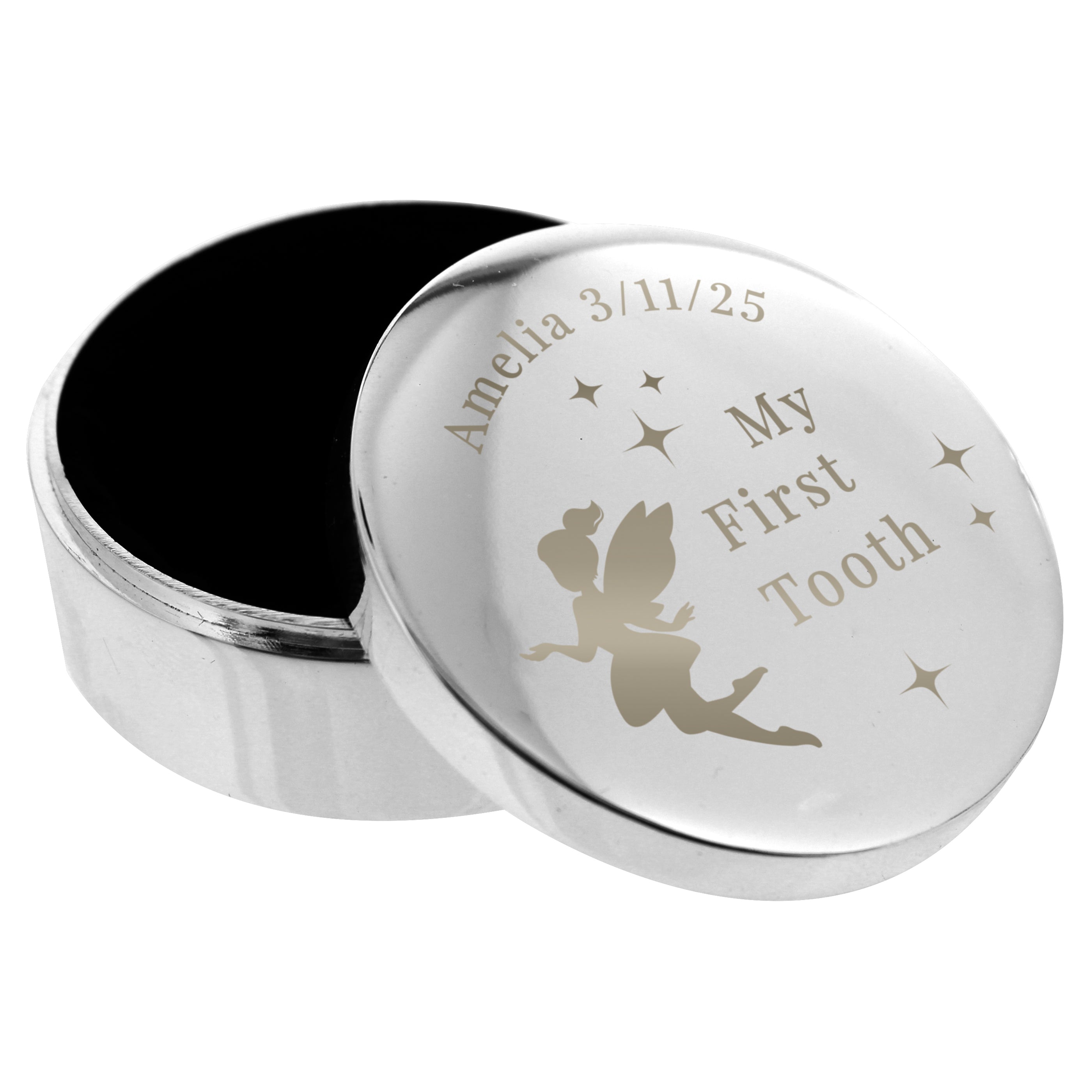 Personalised Fairy Princess First Tooth Trinket Box