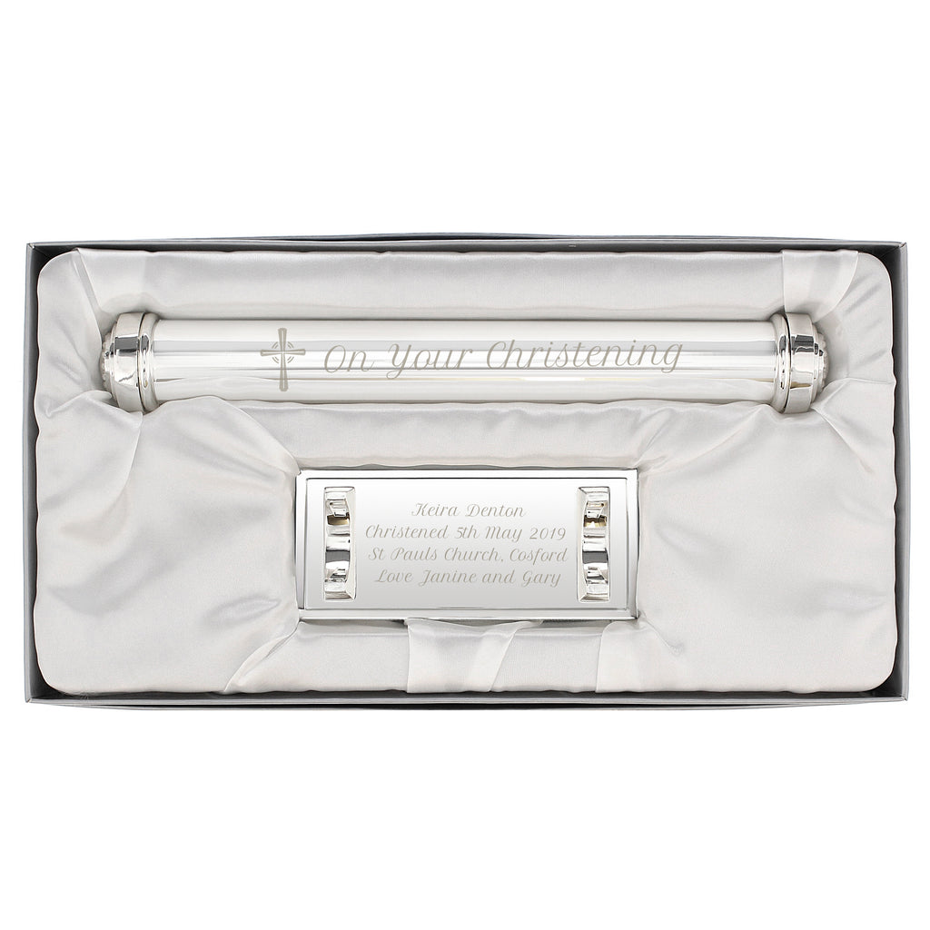 Personalised On Your Christening Certificate Holder