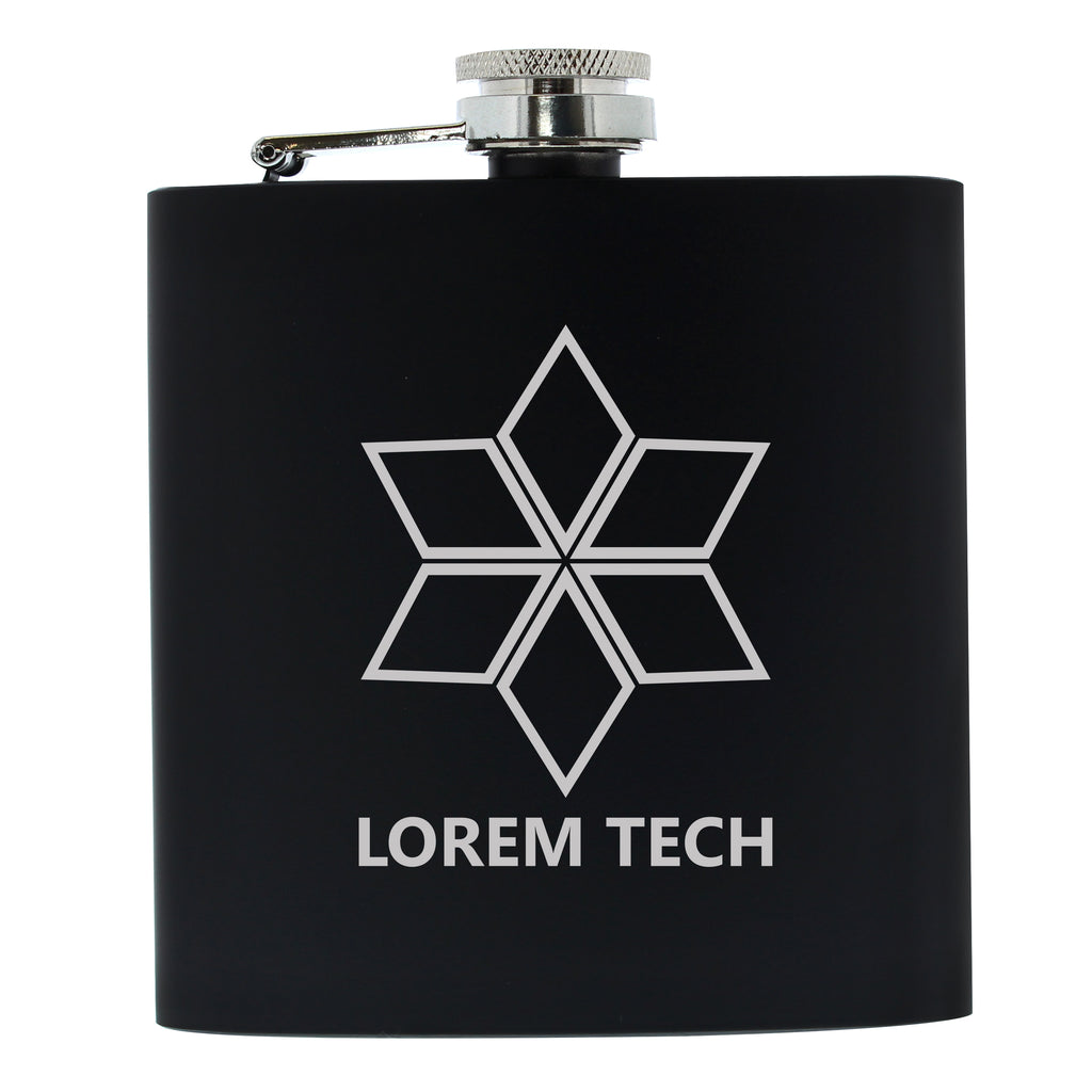 Bespoke Design Black Hip Flask
