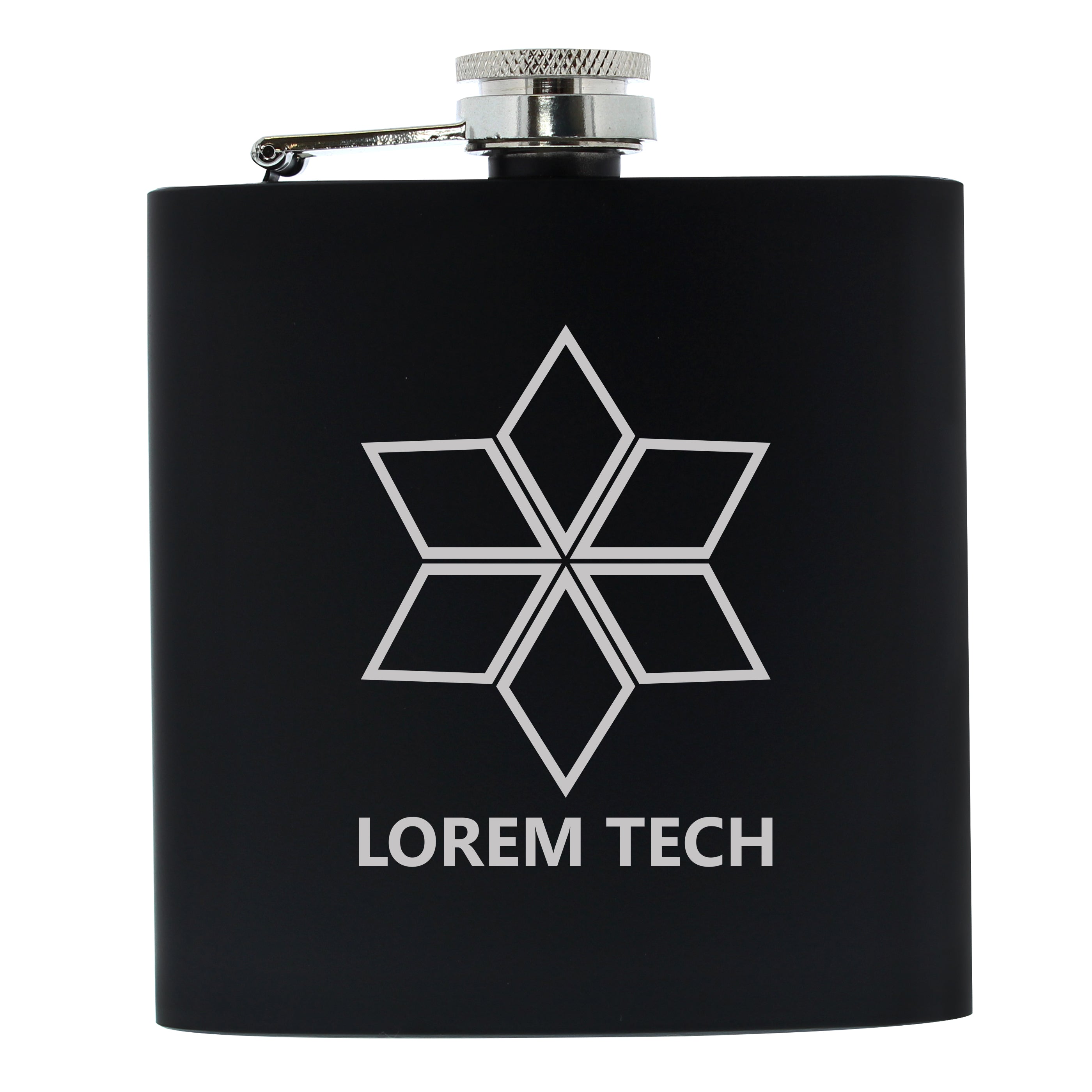Bespoke Design Black Hip Flask