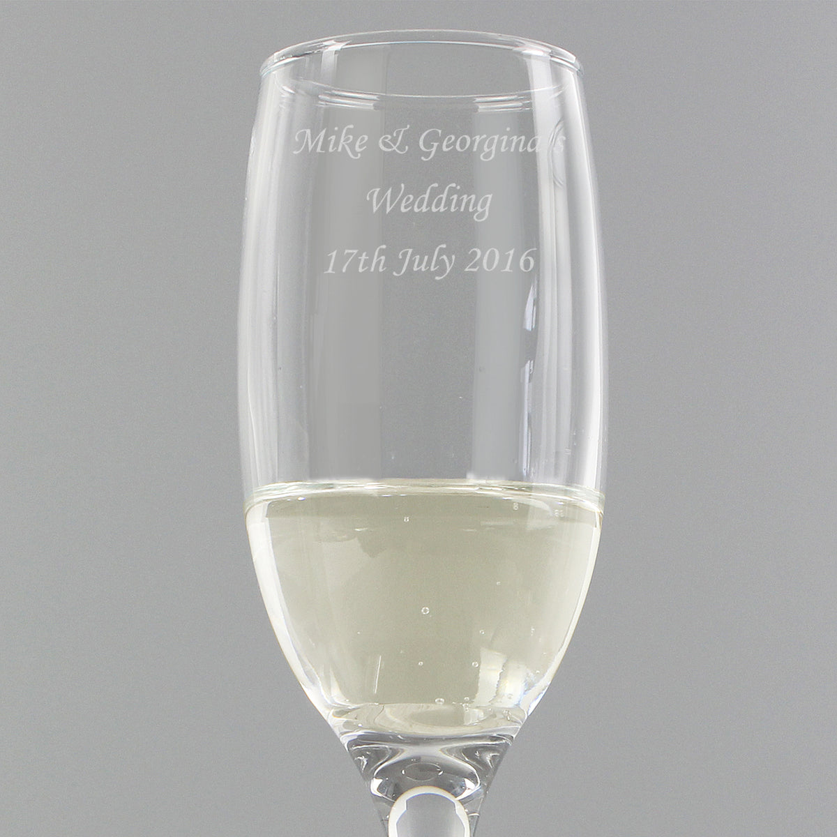 Personalised Traditional Toast Flute