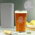 Personalised Established Rosette Pint Glass