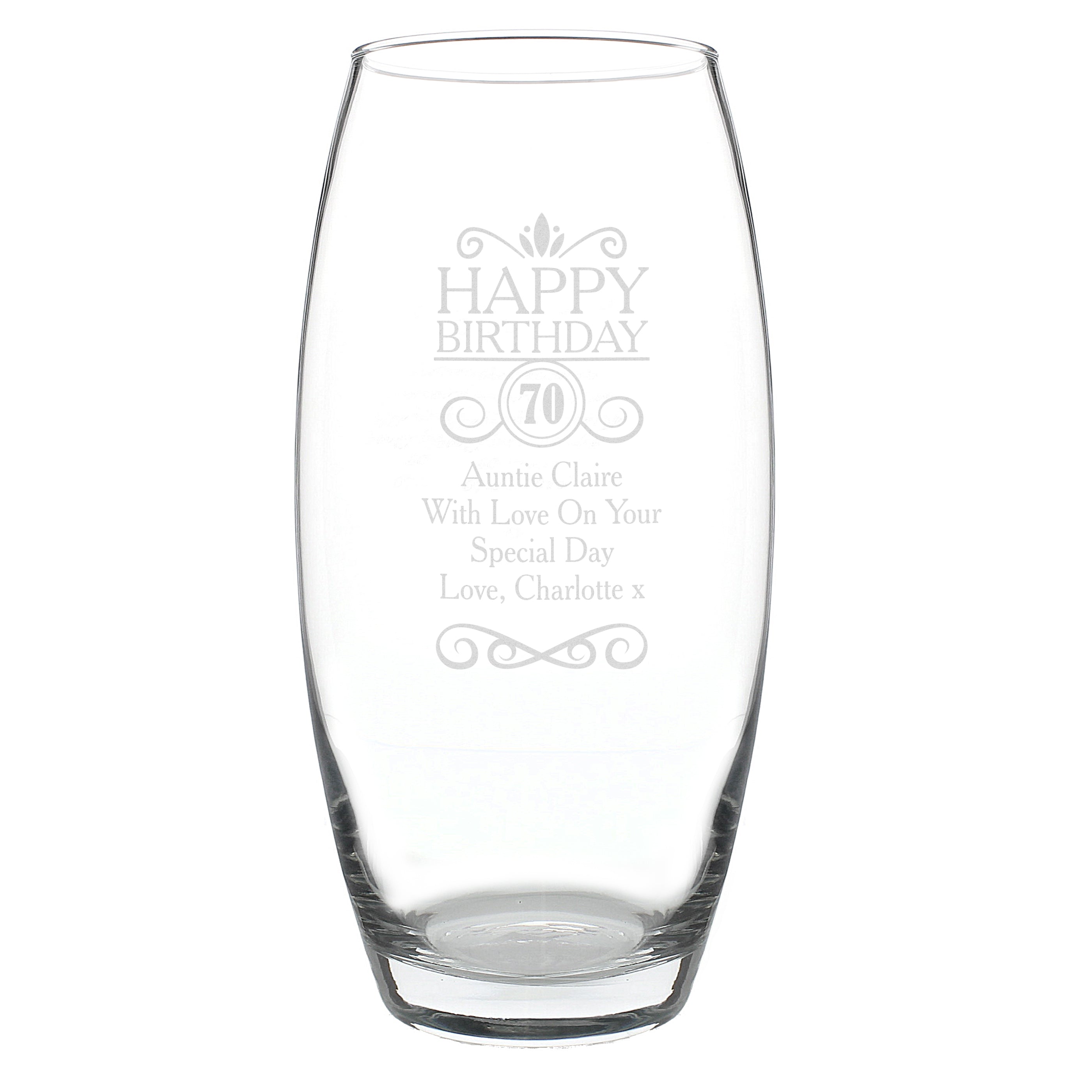 Personalised Birthday Bullet Vase
