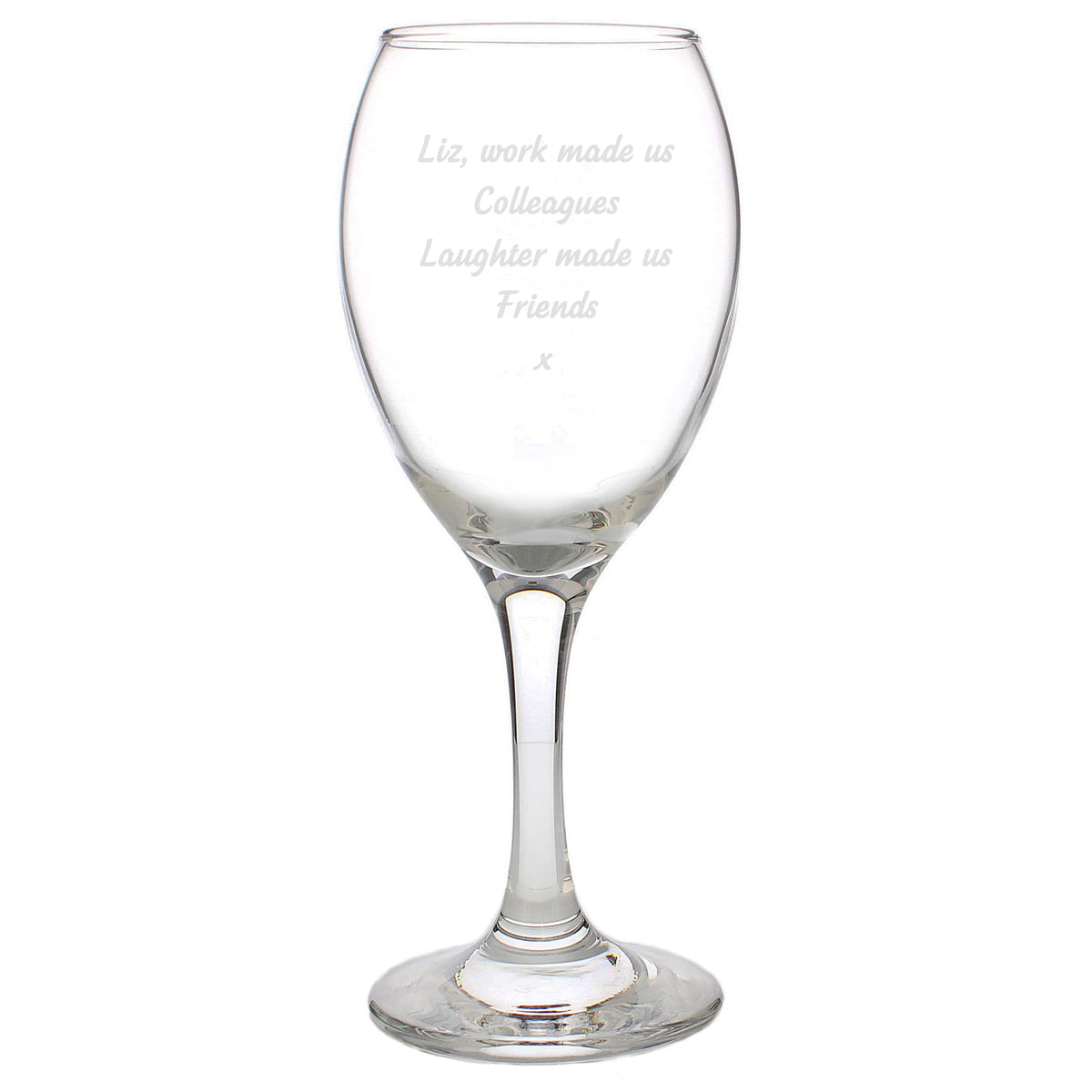 Personalised Any Message Wine Glass
