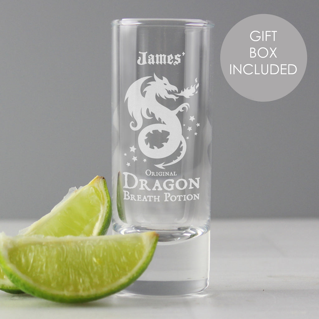 Personalised Dragon Breath Potion Shot Glass