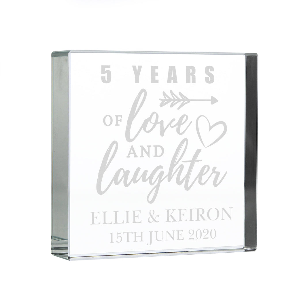 Personalised Arrow Anniversary Crystal Token