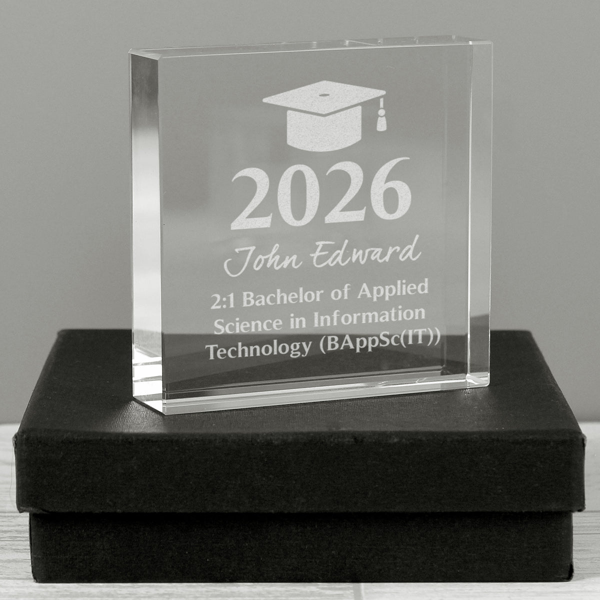 Personalised Graduation Crystal Token