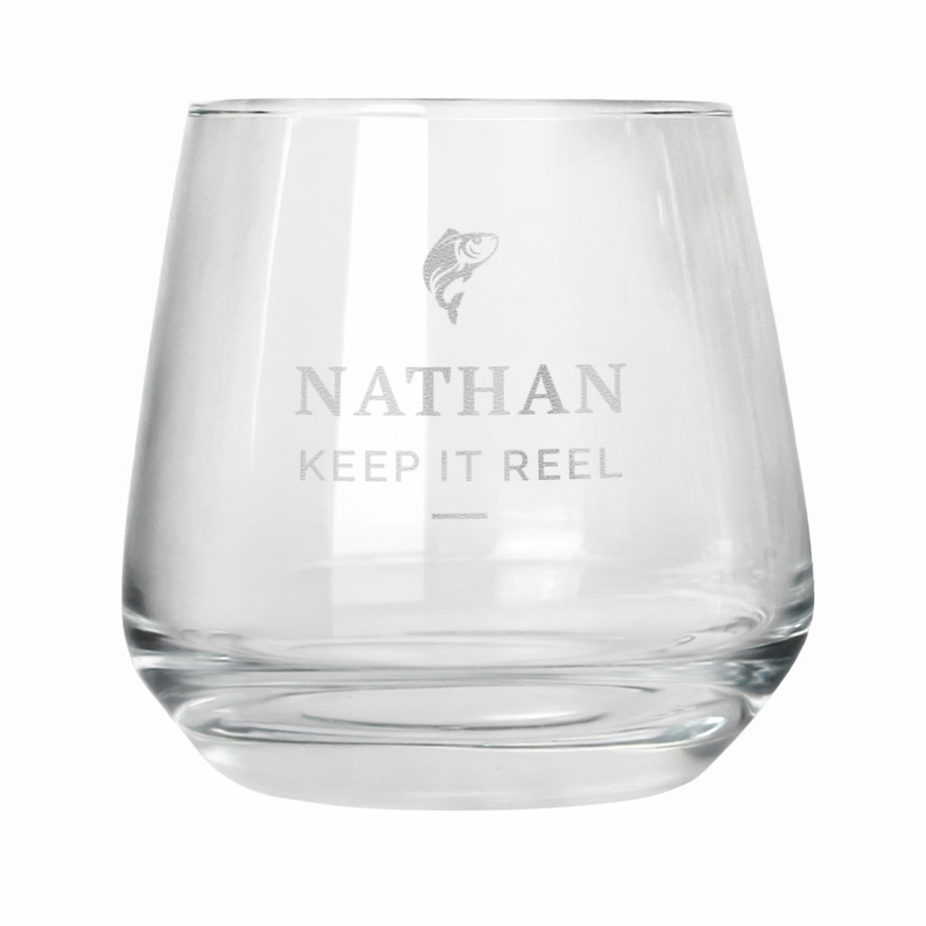 Personalised Fishing Motif Tumbler
