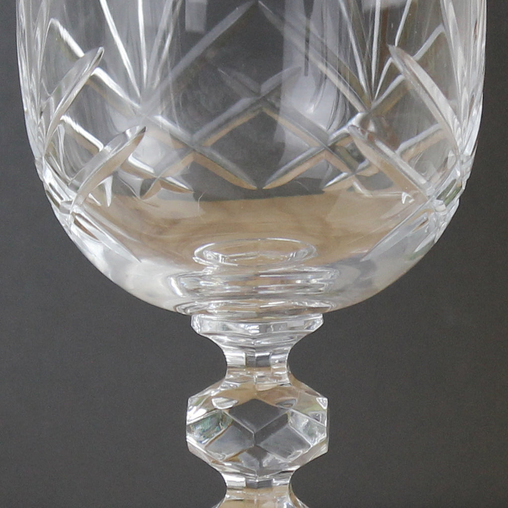 Personalised Cut Crystal Wine Glass