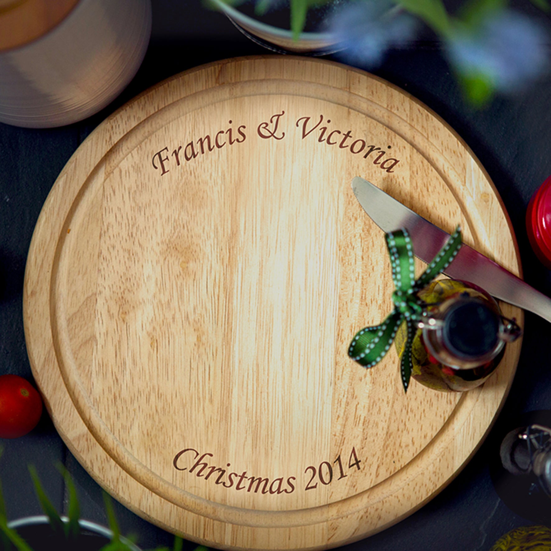 Personalised Round Chopping Board