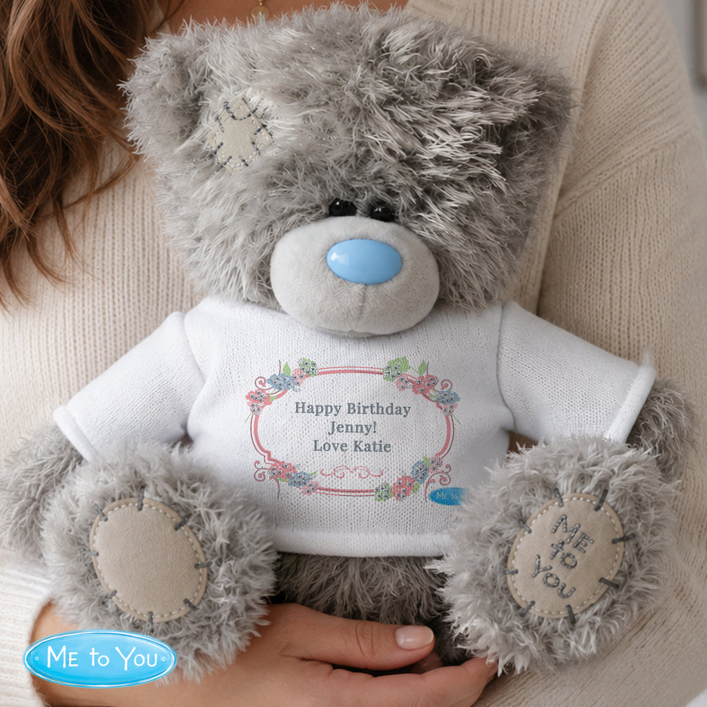 Personalised Me To You Bear Floral