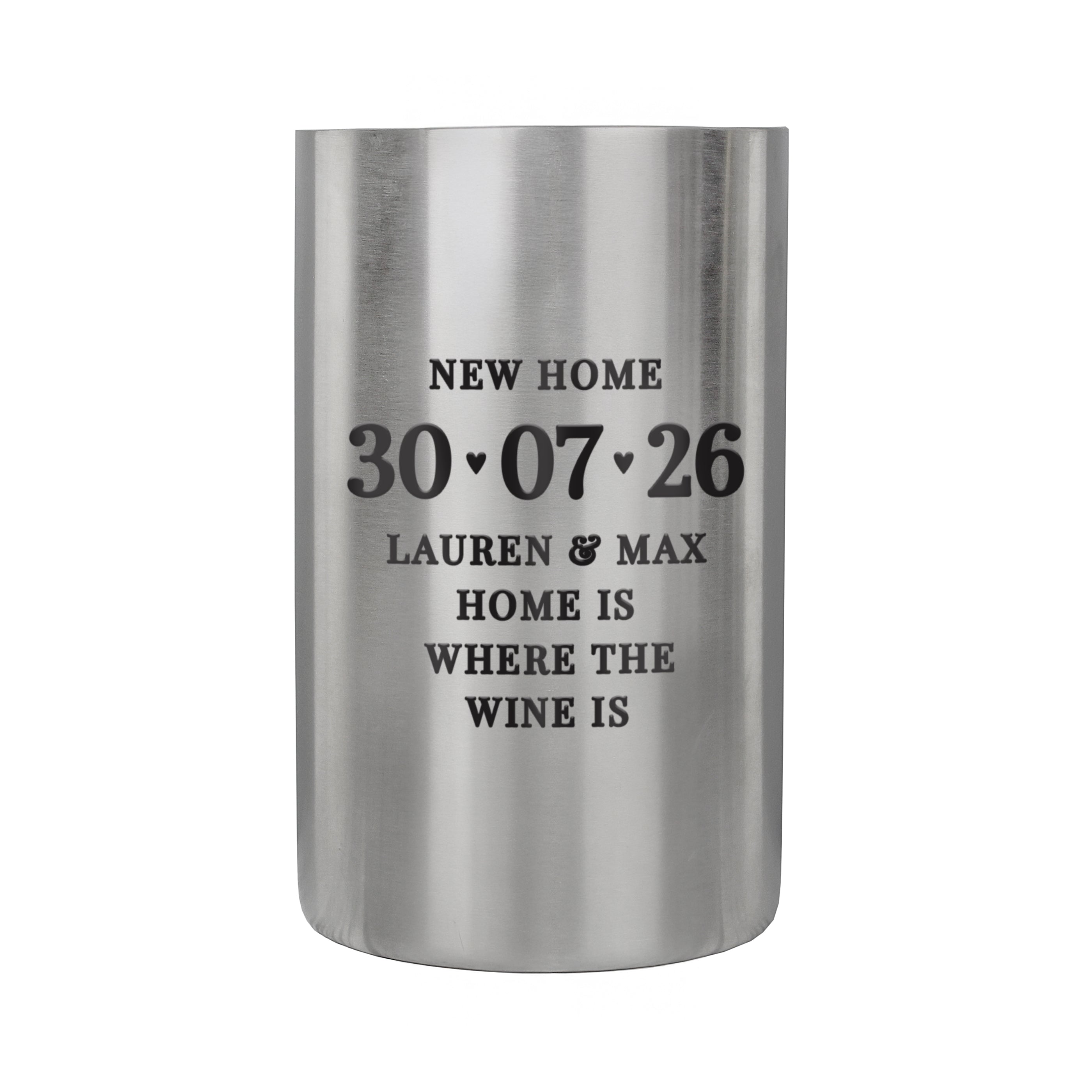 Personalised Big Date Wine Cooler