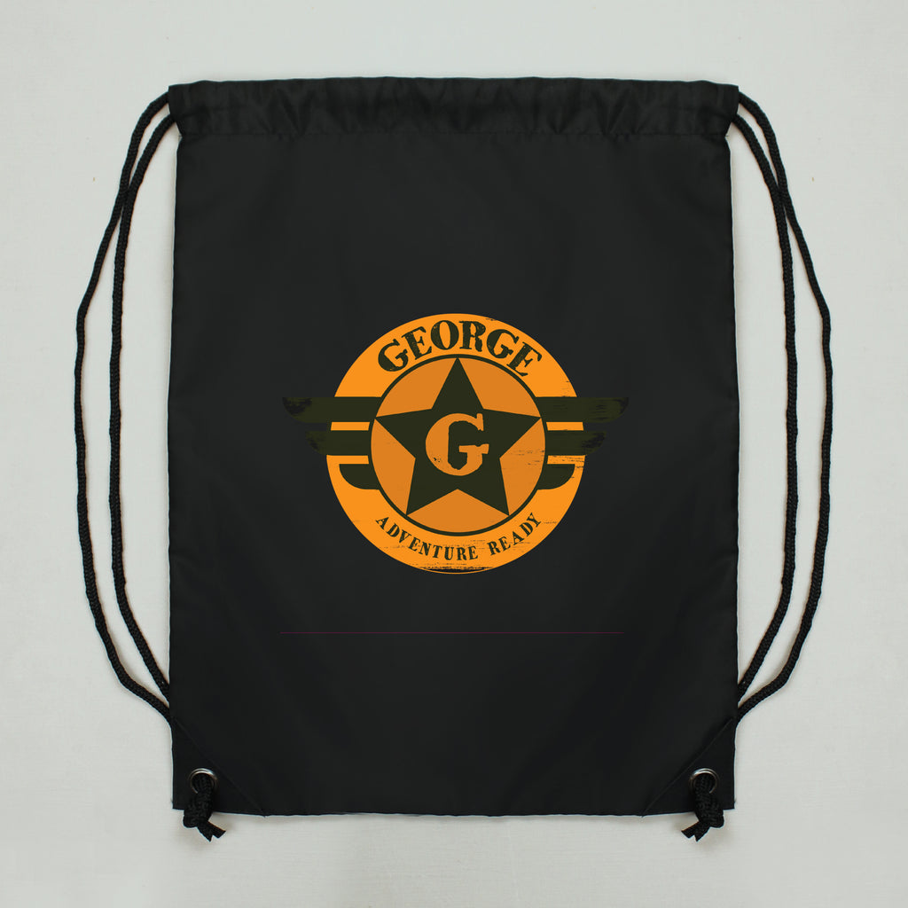 Personalised Badge Black Kit Bag