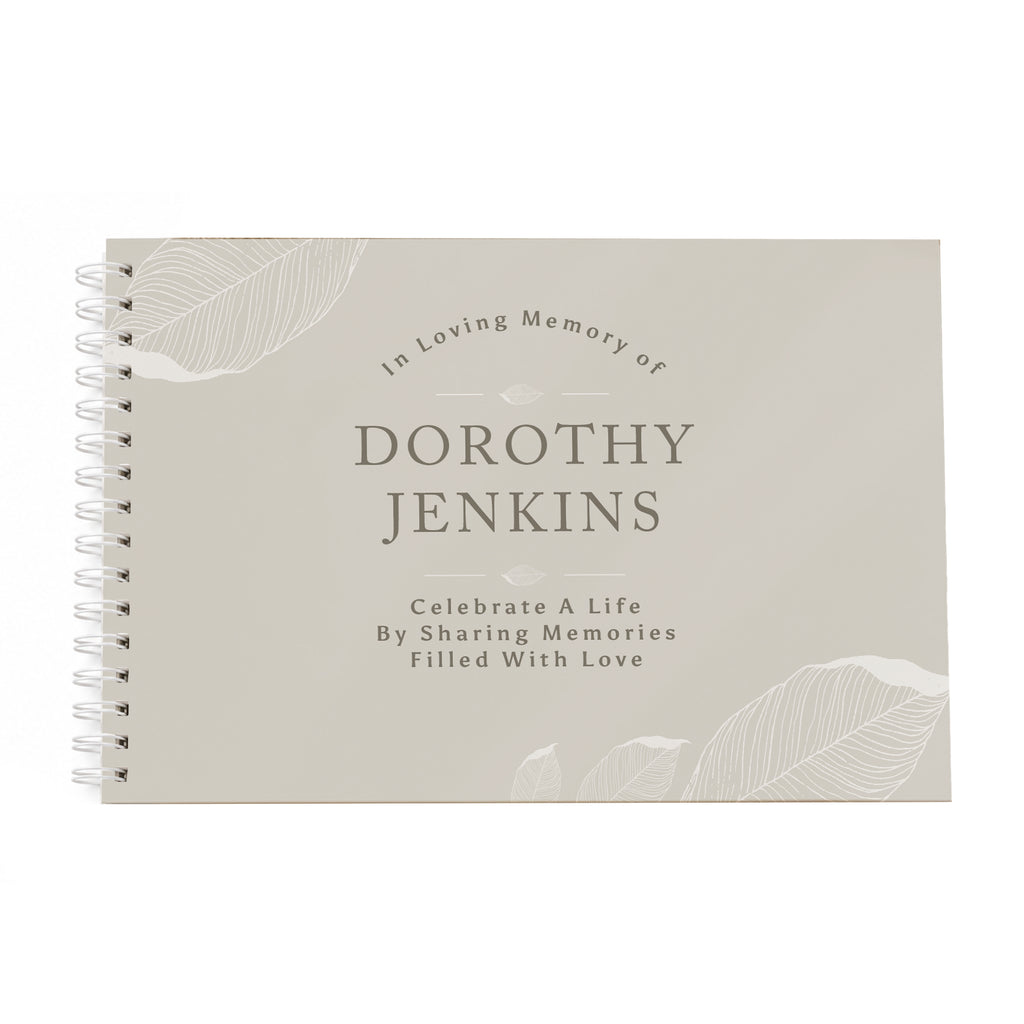 Personalised Memorial Guest Book