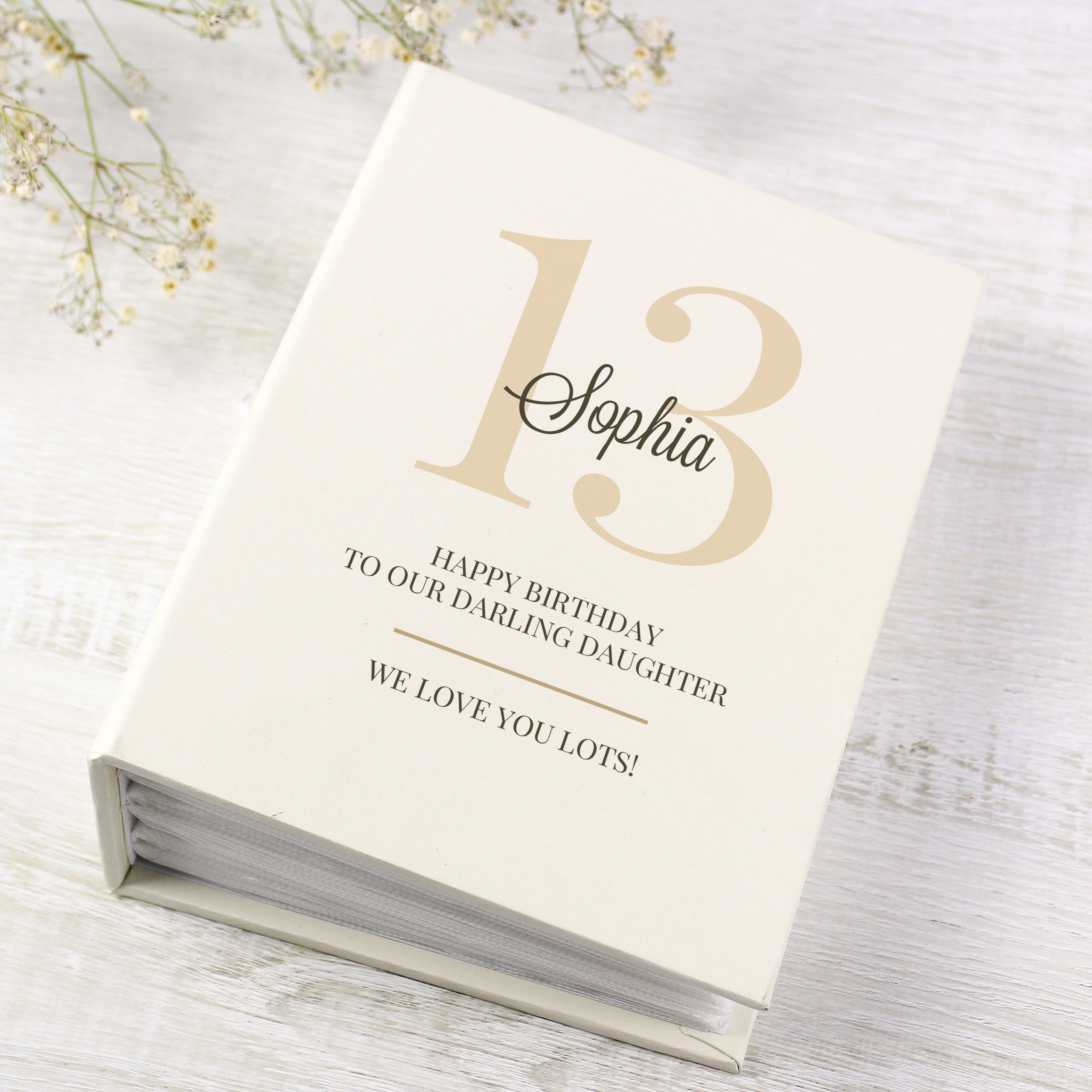 Personalised Big Birthday 6x4 Photo Album with Sleeves