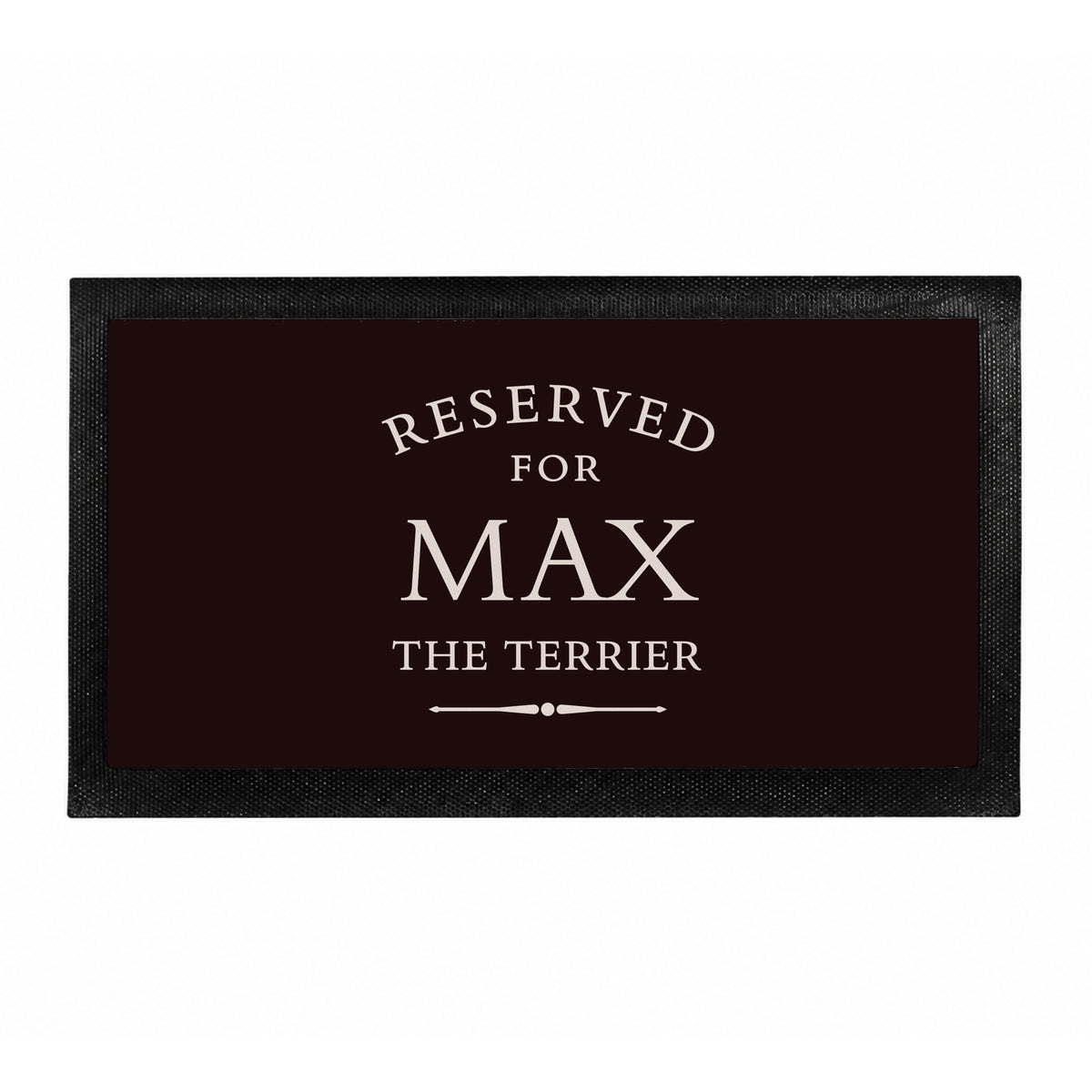 Personalised Reserved For Pet Bowl Mat
