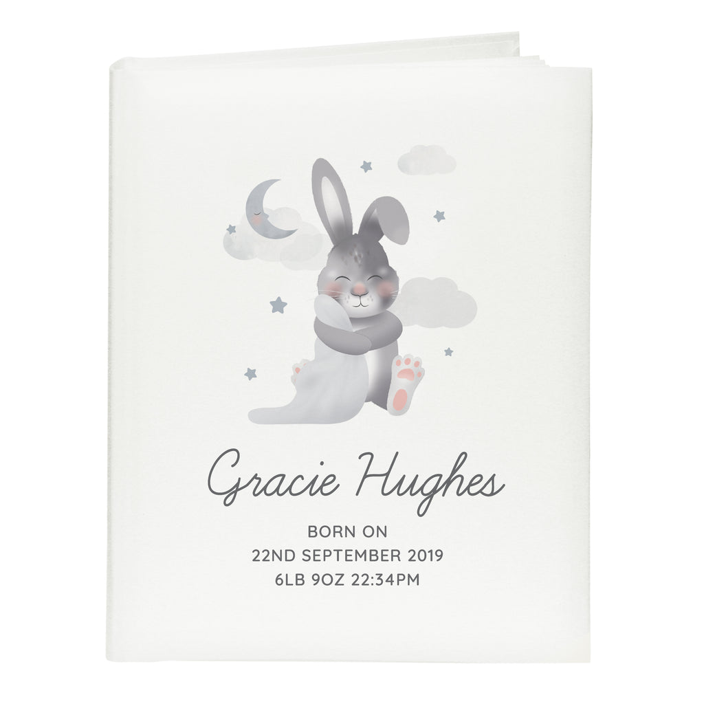 Personalised Baby Bunny Square Photo Album