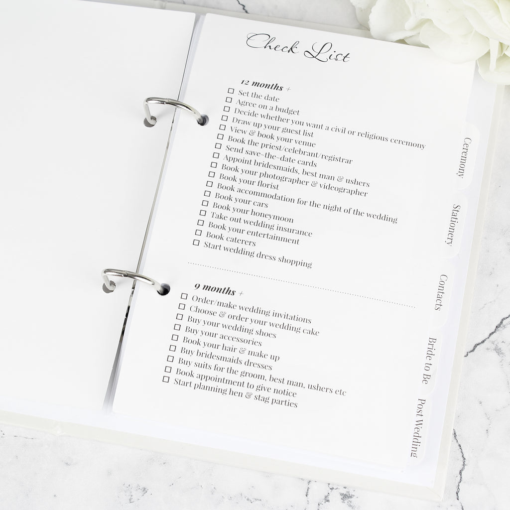 Personalised Botanical Wedding Planner