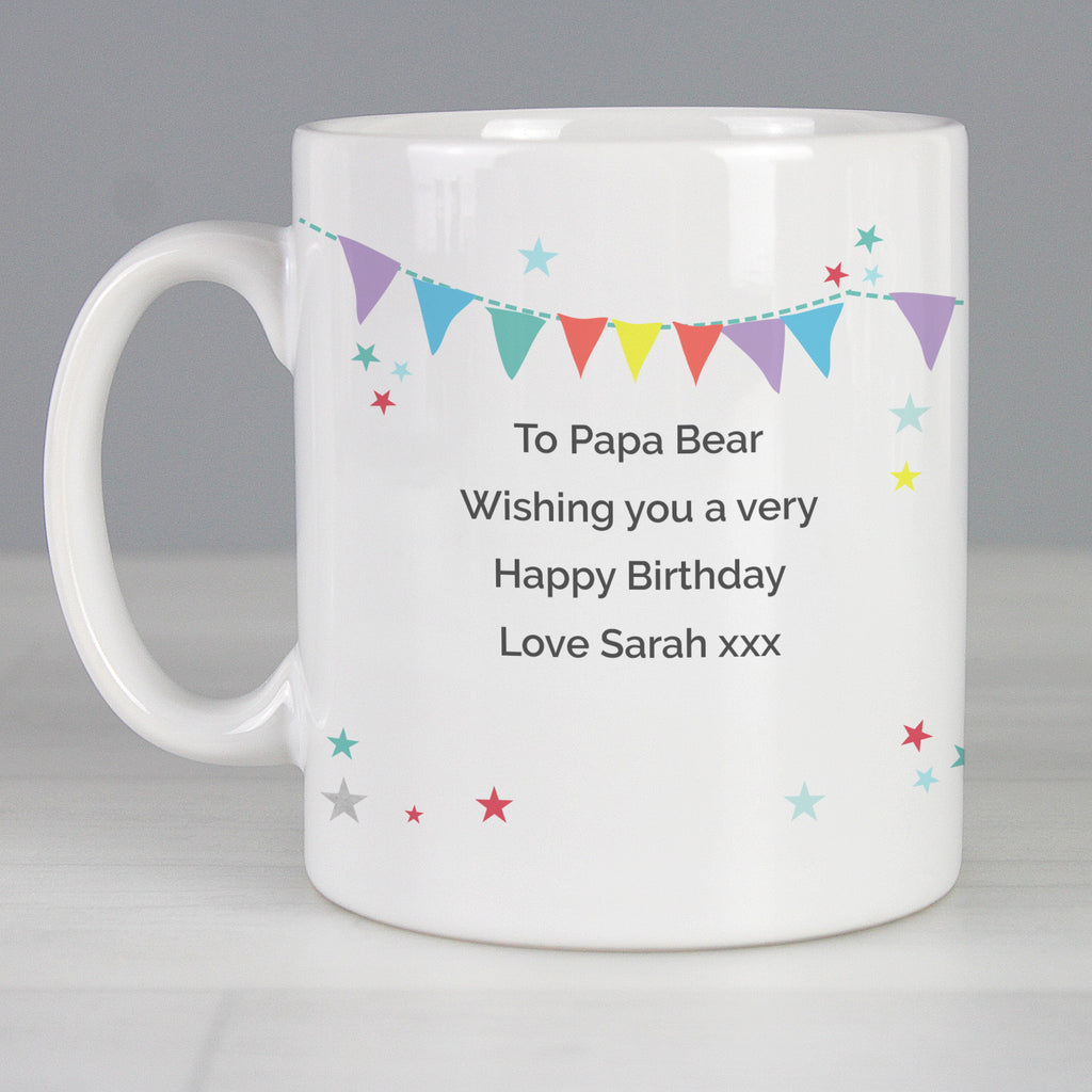 Personalised Daddy Bear Bunting Mug
