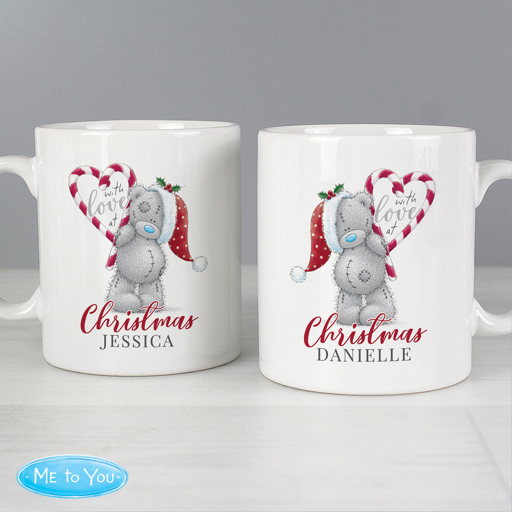 Personalised Me To You 'With Love At Christmas' Couples Mug Set