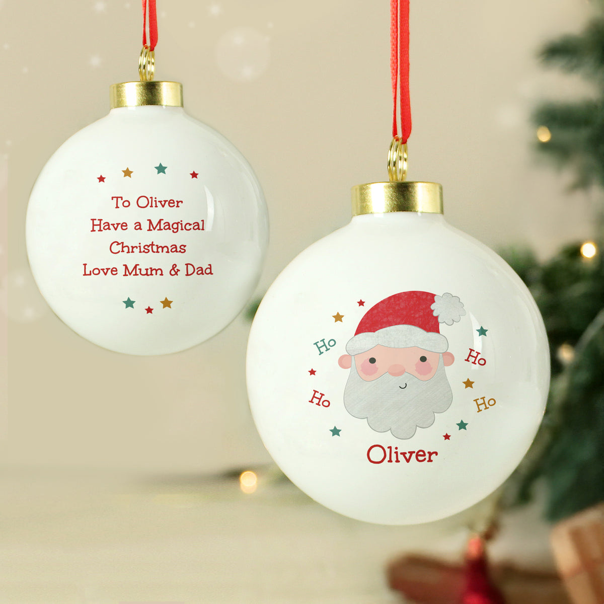 Personalised Santa Christmas Bauble