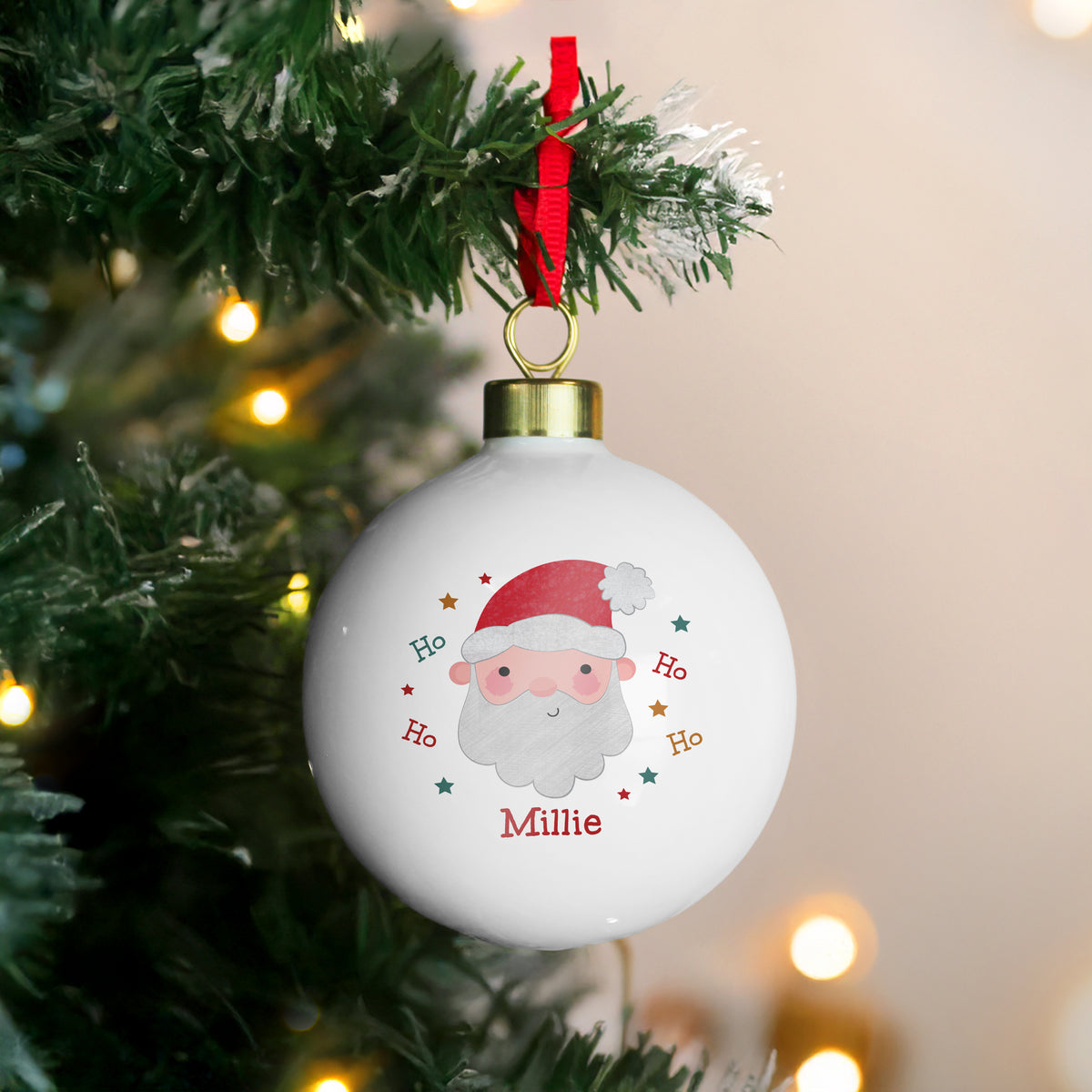 Personalised Santa Christmas Bauble