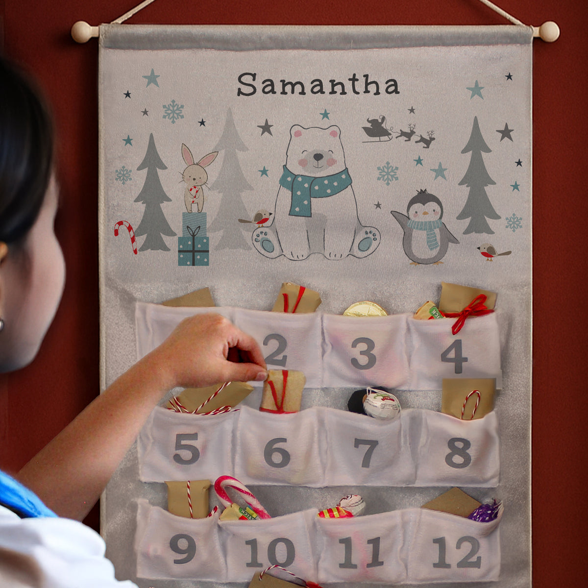 Personalised Polar Bear Advent Calendar