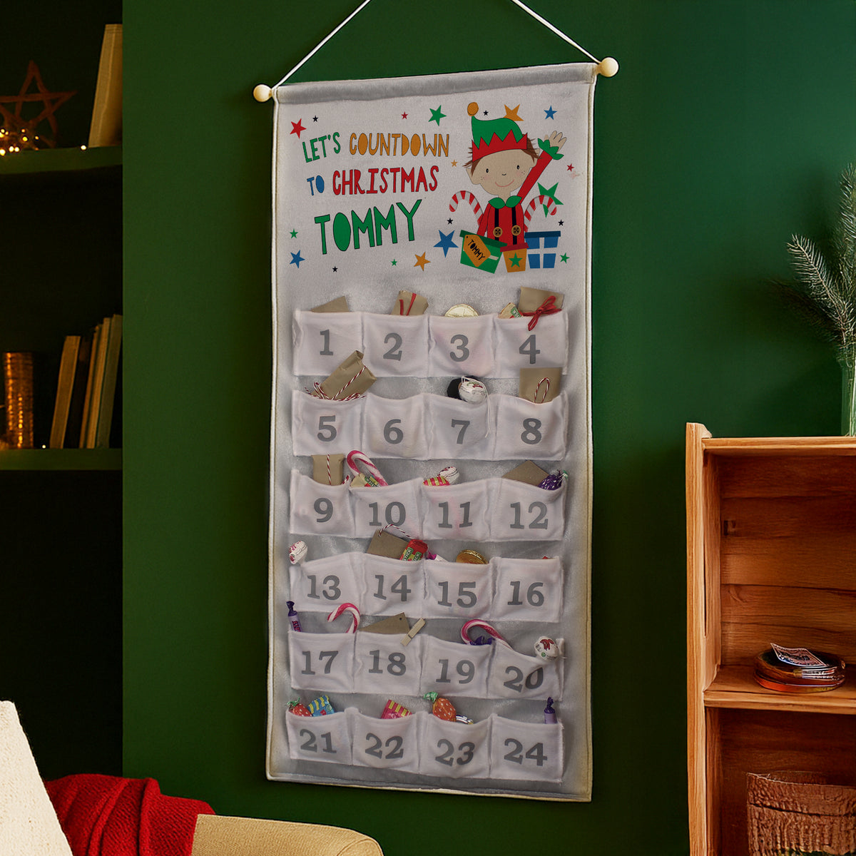 Personalised Christmas Elf Advent Calendar