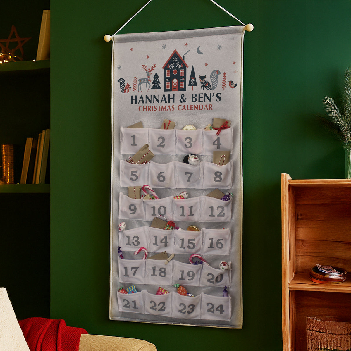 Personalised Christmas Home Advent Calendar