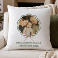Personalised Scallop Bow Photo Upload Cushion