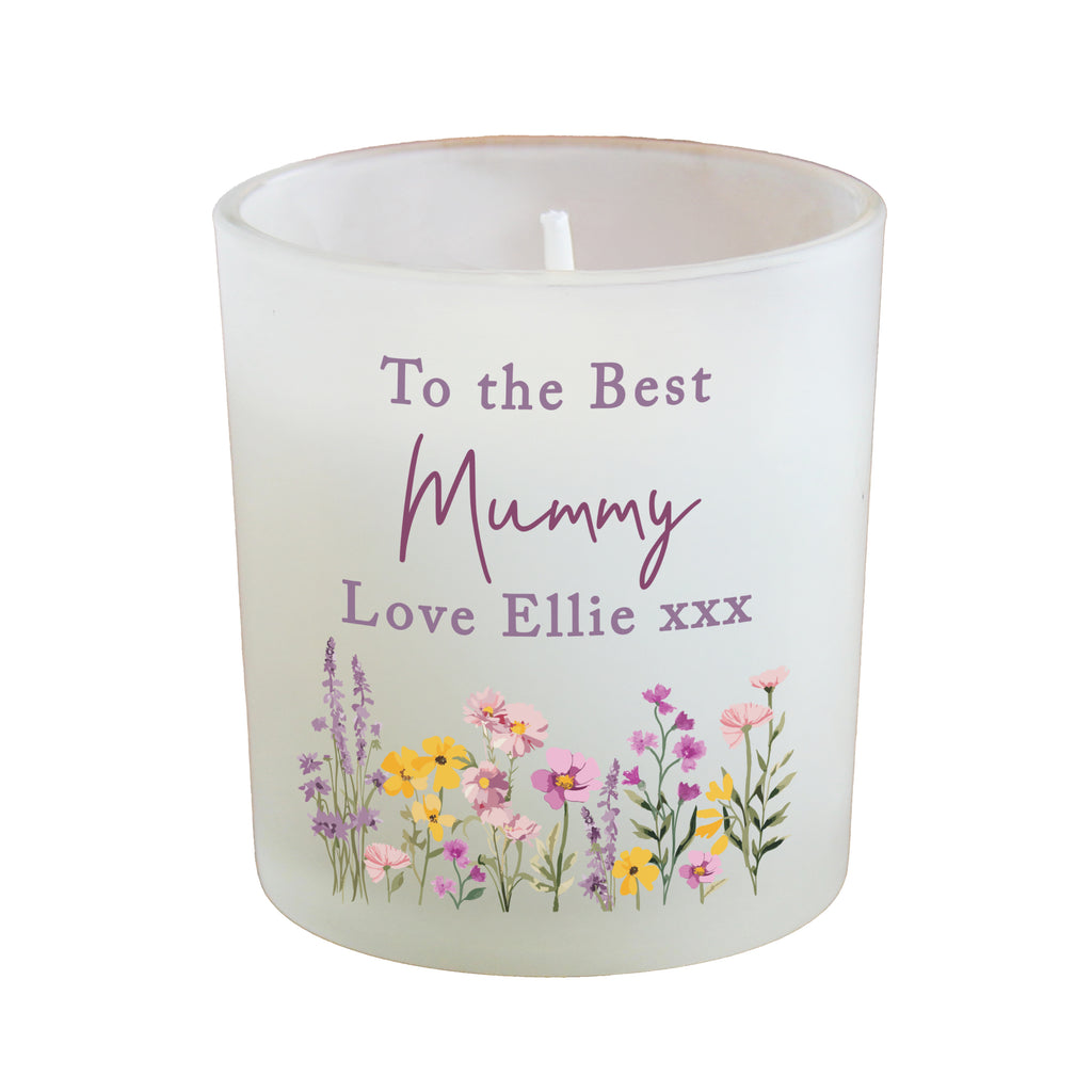 Personalised Wild Flower Jar Candle