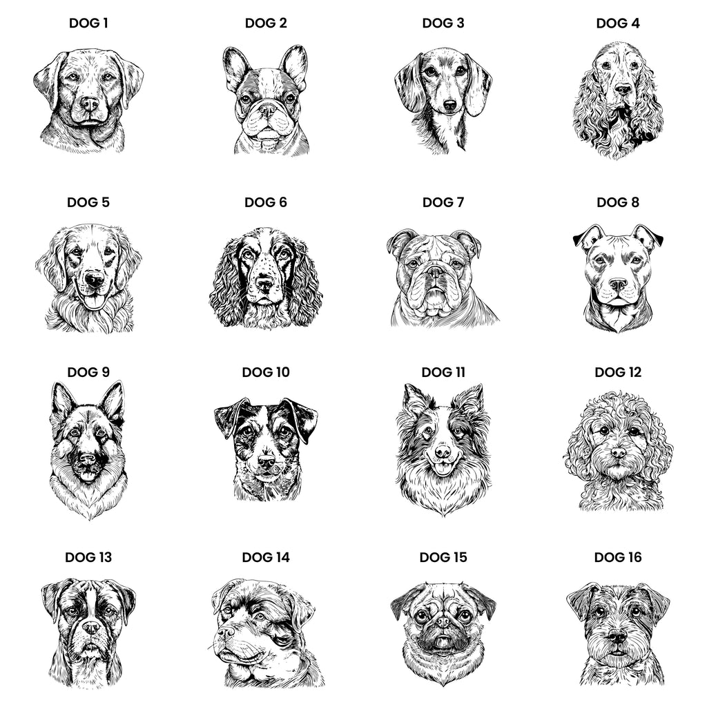 Personalised Dog Breed Memorial Large Keepsake Box