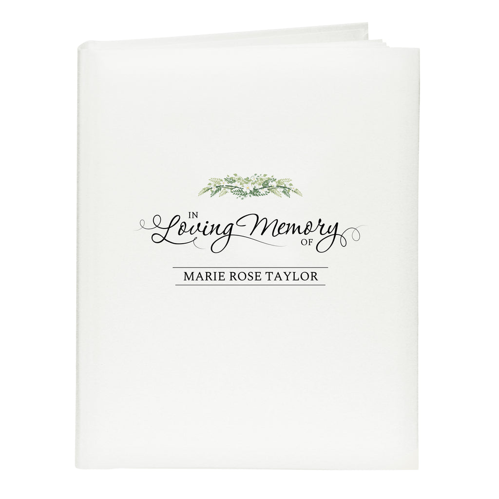 Personalised In Loving Memory Traditional Photo Album