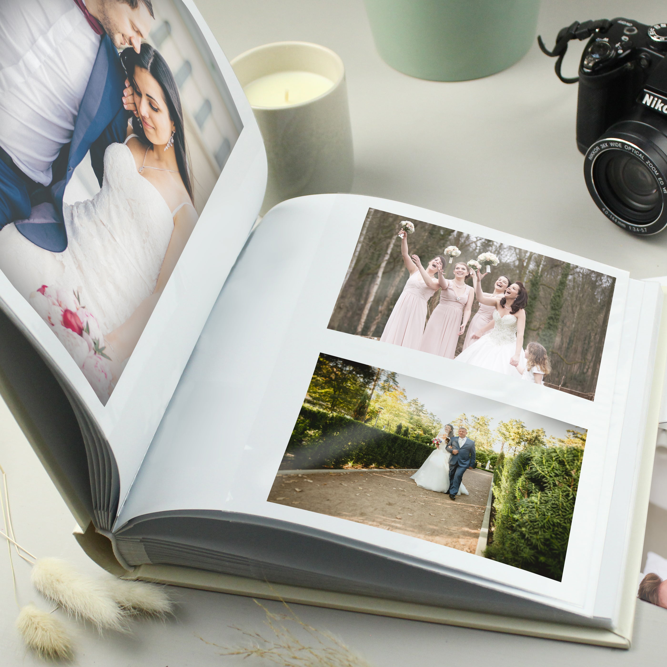 Personalised Free Text Square Photo Album