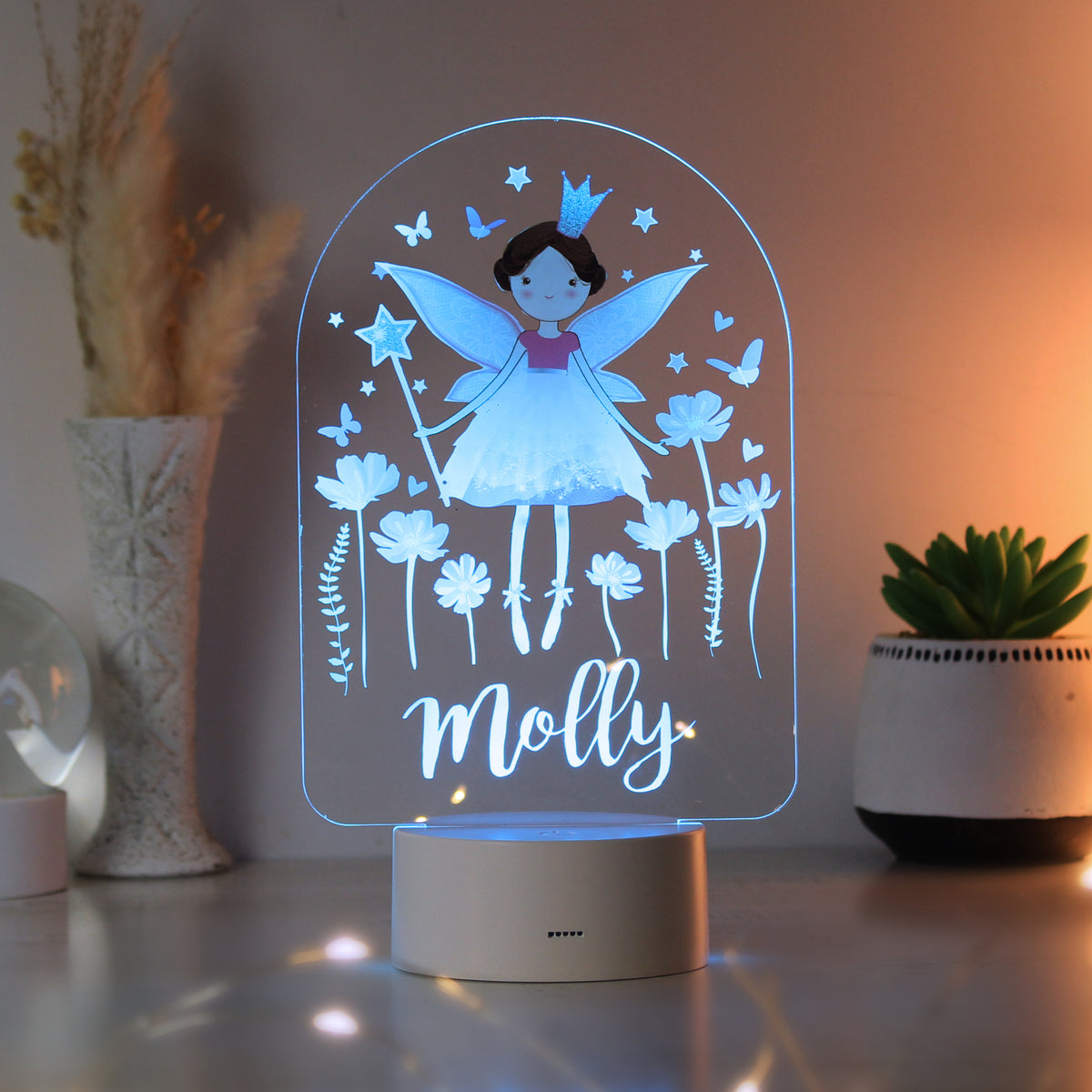 Personalised Fairy Princess LED Colour Changing Light