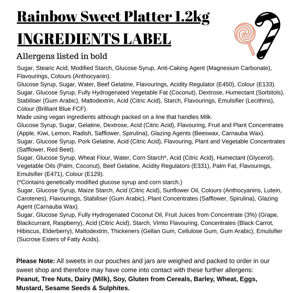 Rainbow Sweet Platter 1.2kg