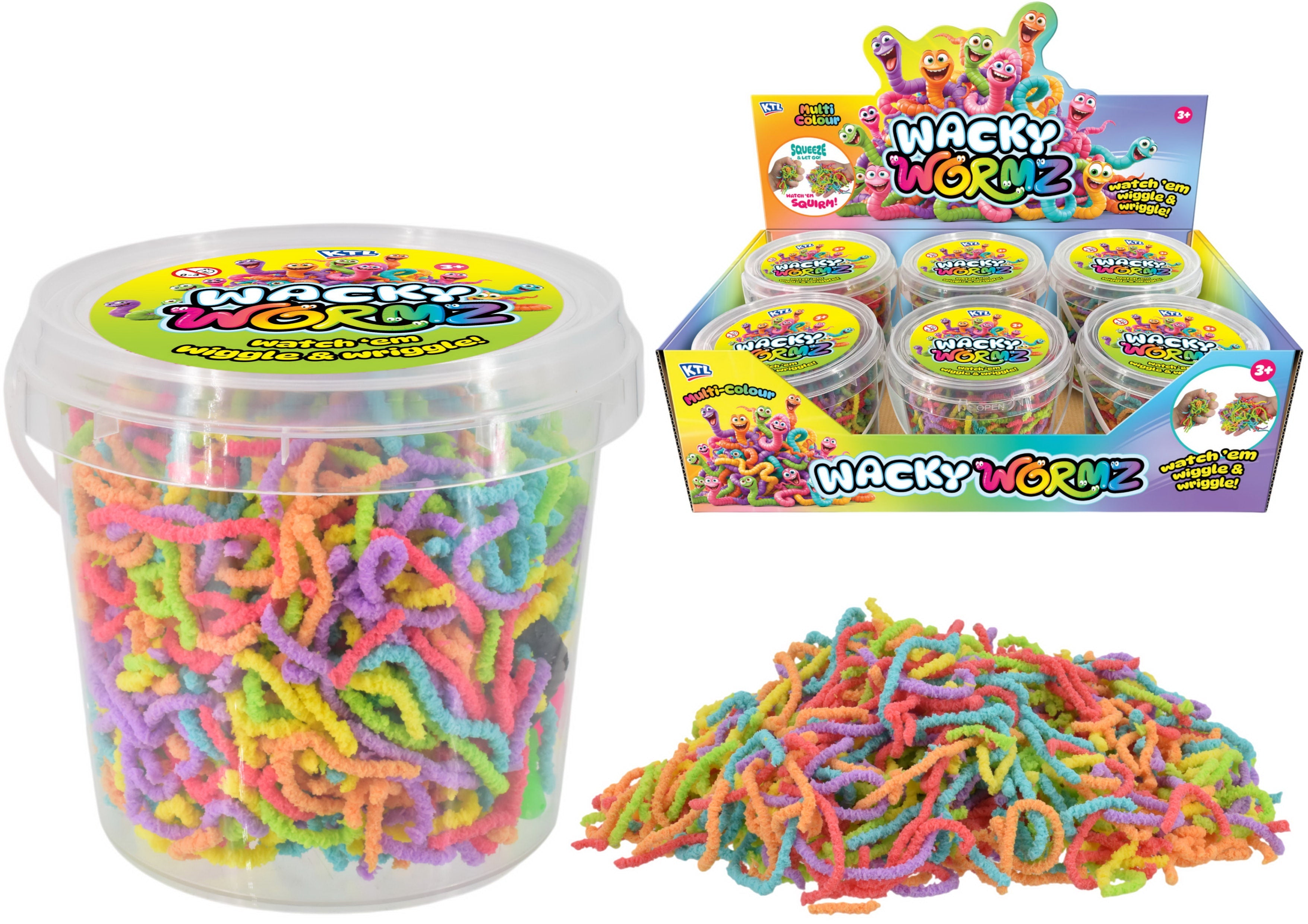 Moving Multi-Colour Wormz (200g)