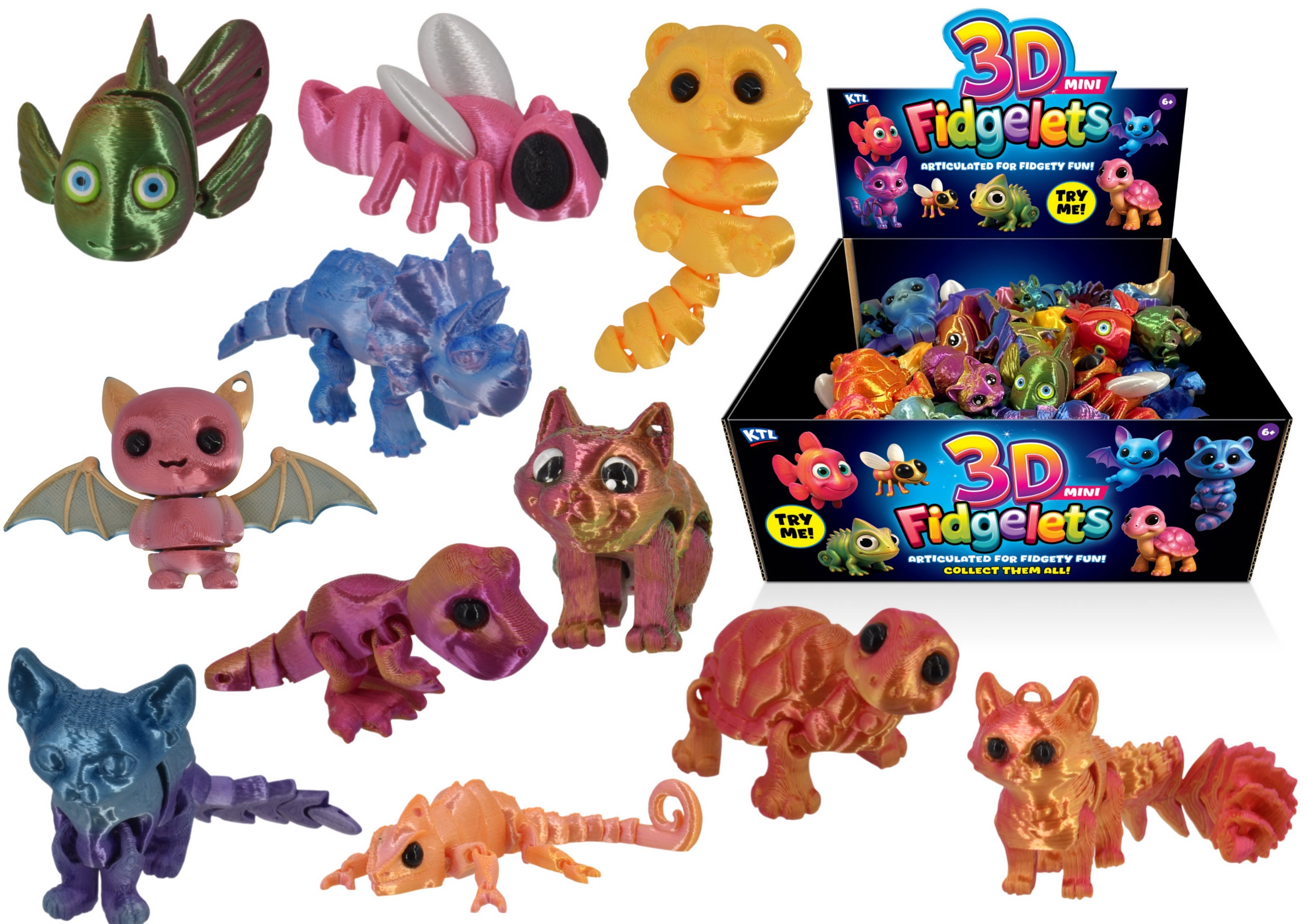3d Mini Fidgelets - 11 Assorted
