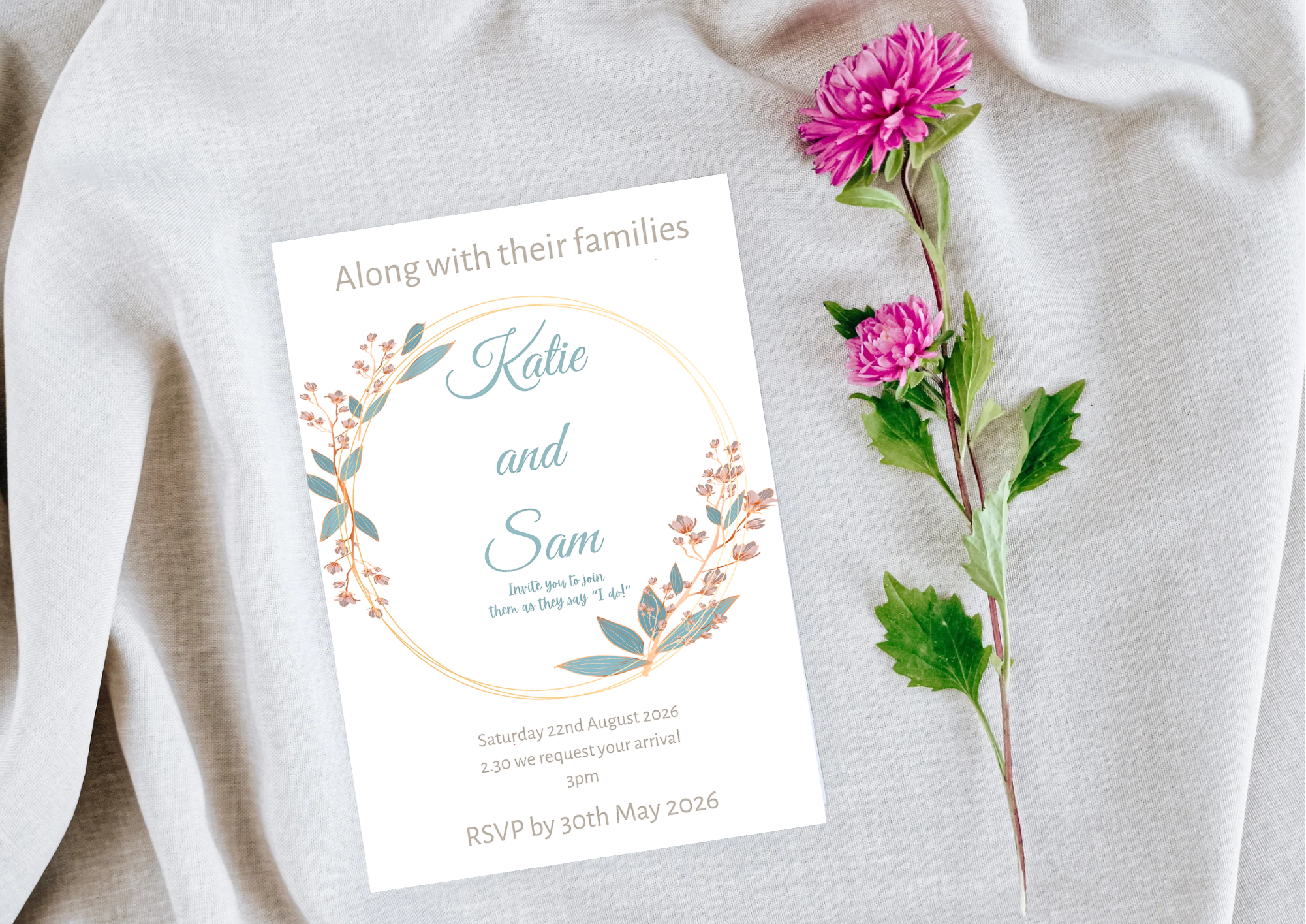 Bespoke Wedding invitations