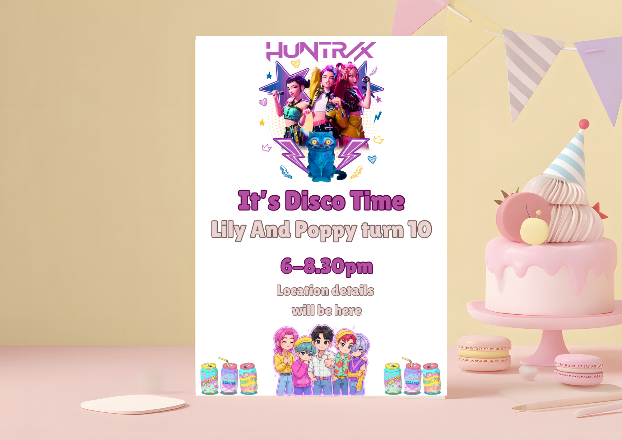 Digital personalised party invites