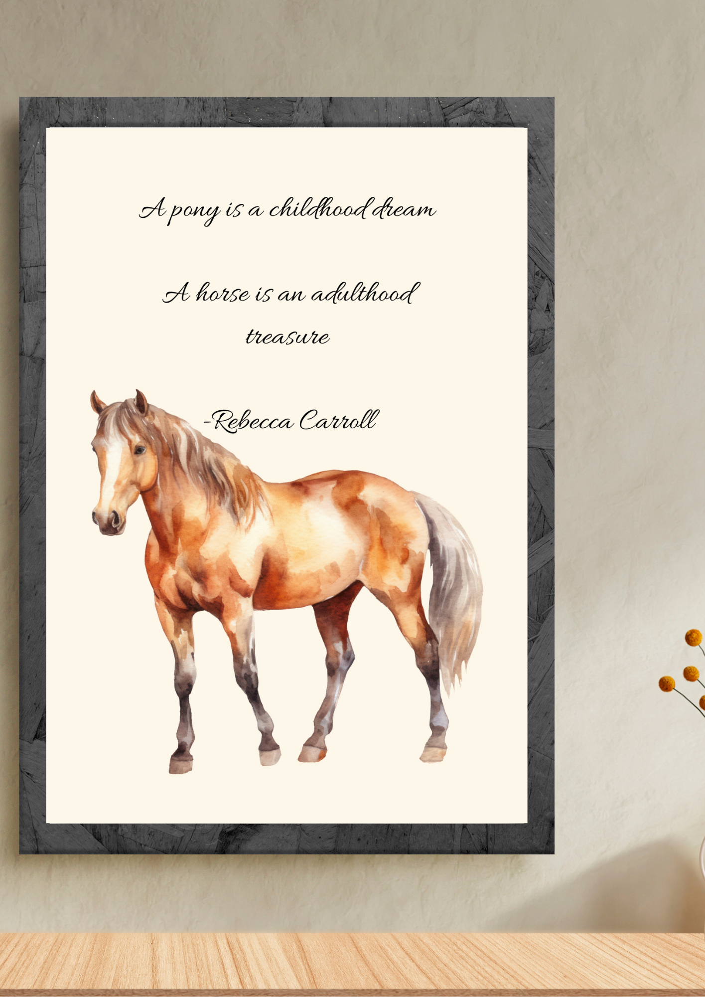 Childhood To Adulthood Life With Horses Print