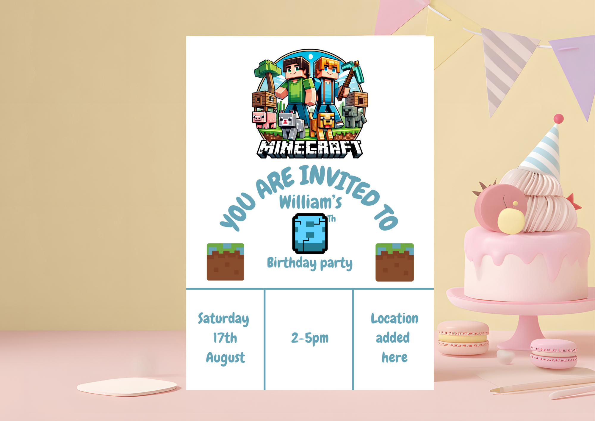 Digital personalised party invites