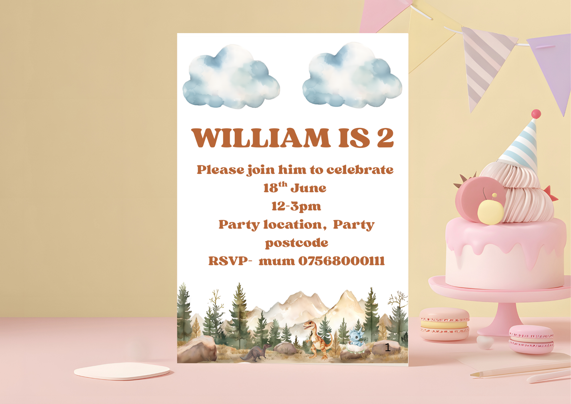 Digital personalised party invites