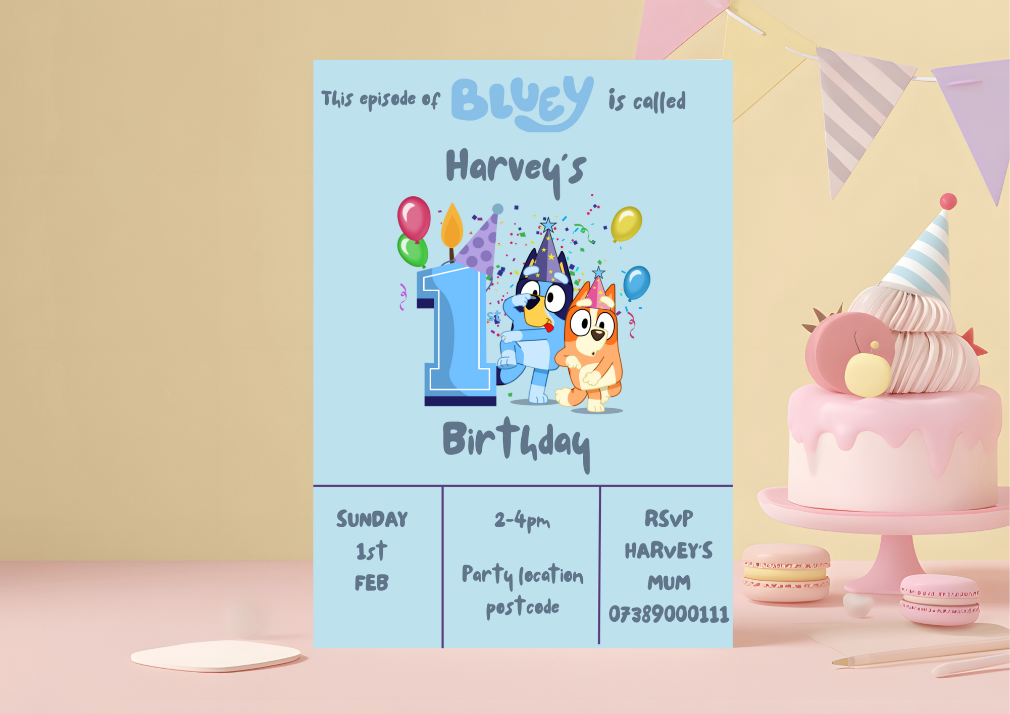 Digital personalised party invites