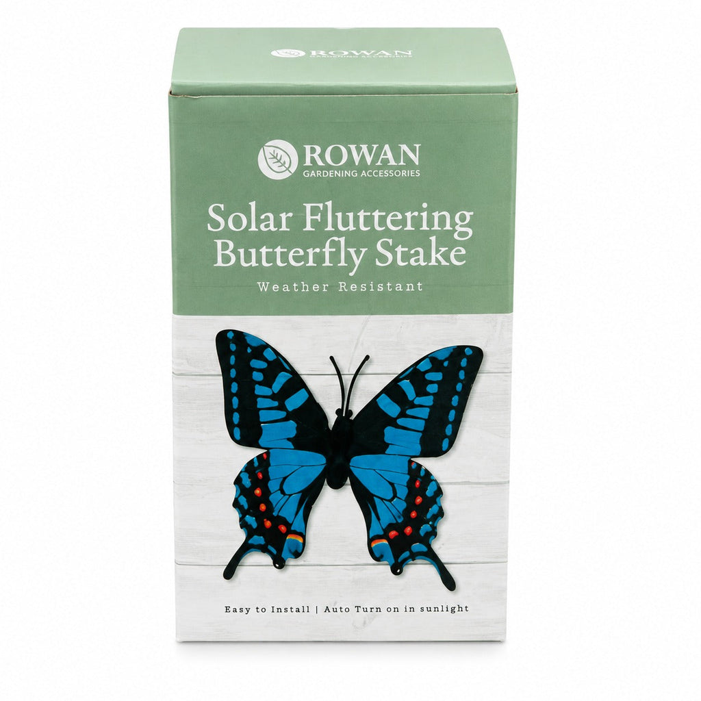 Rowan Solar Fluttering Butterfly Stake – Weather Resistant Garden Decoration