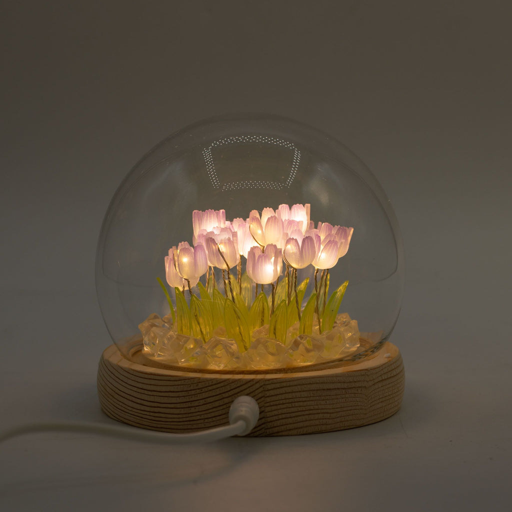 Floral Glow Garden Dome - 20 Tulips - LED USB