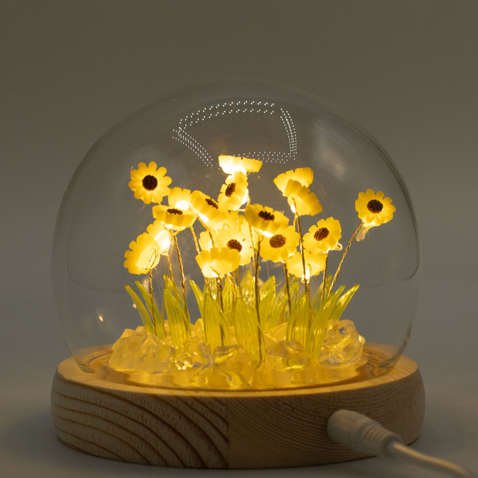 Floral Glow Garden Dome - 20 Sunflower - LED USB
