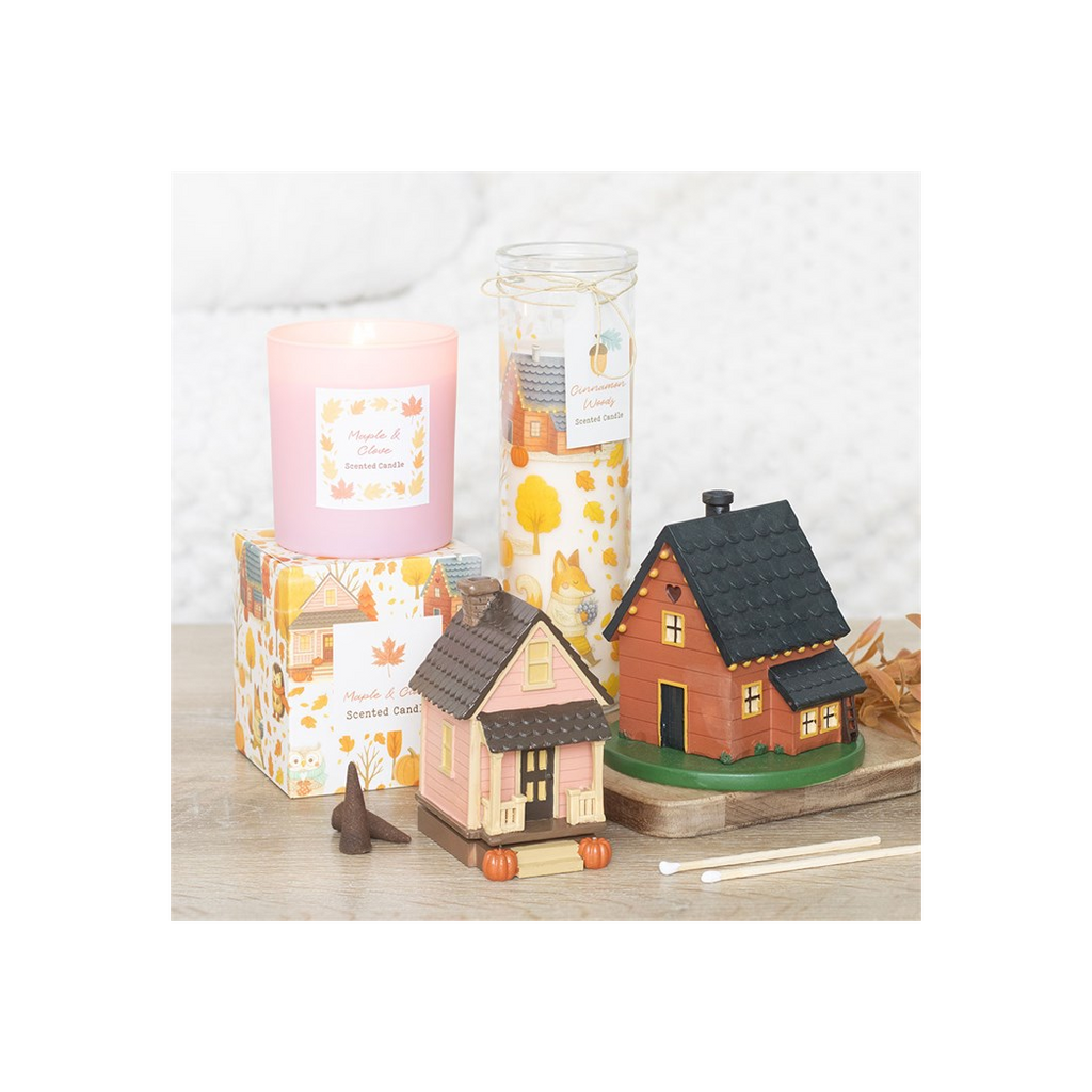 Brown House Incense Cone Burner